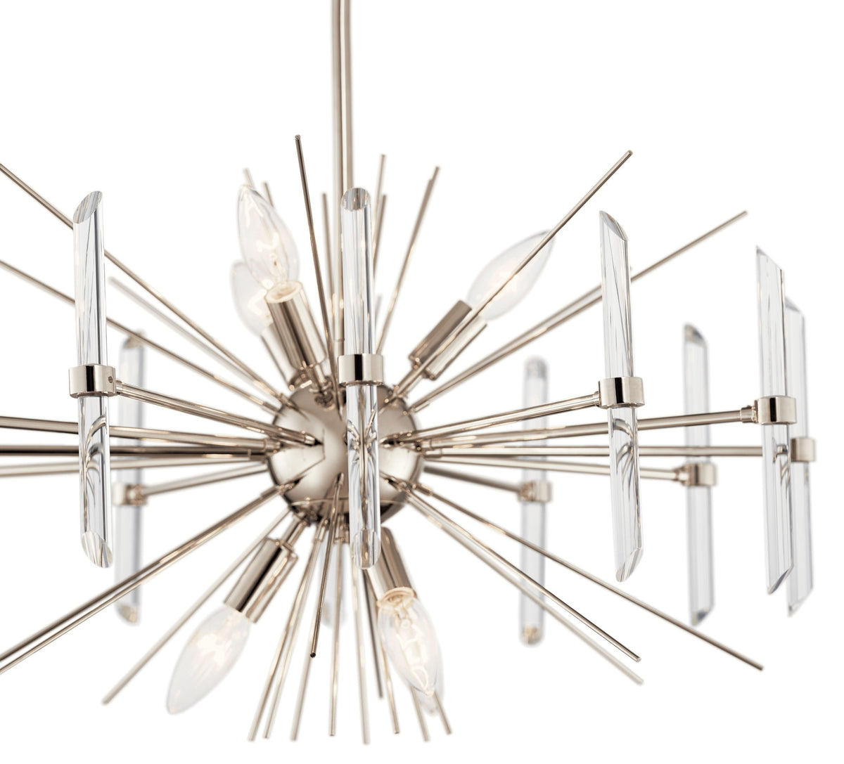 Kichler Eris 6-Light Polished Nickel Modern/Contemporary Crystal Chandelier
