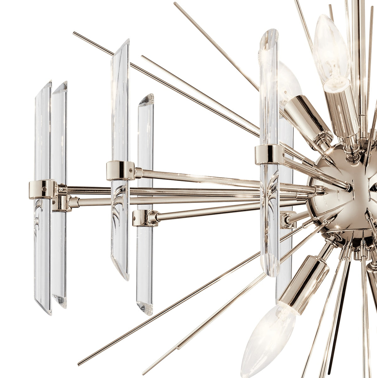 Kichler Eris 6-Light Polished Nickel Modern/Contemporary Crystal Chandelier