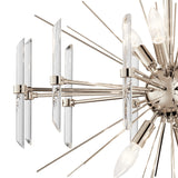 Kichler Eris 6-Light Polished Nickel Modern/Contemporary Crystal Chandelier