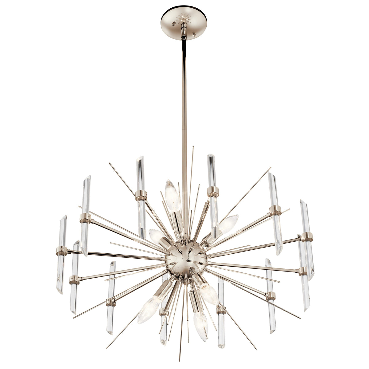 Kichler Eris 6-Light Polished Nickel Modern/Contemporary Crystal Chandelier