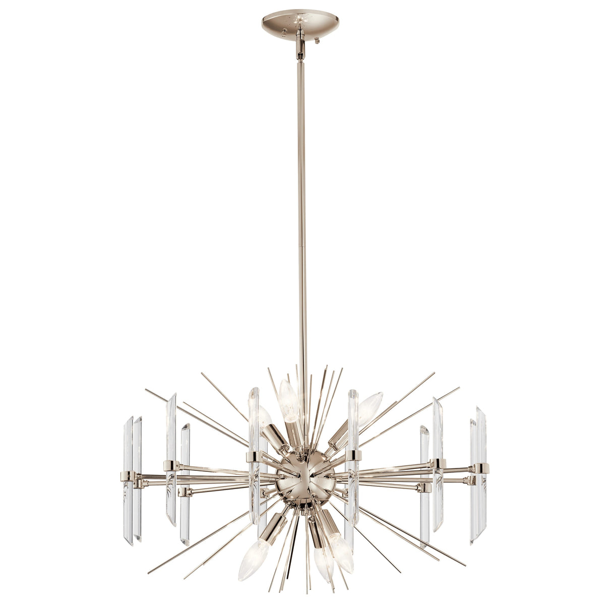 Kichler Eris 6-Light Polished Nickel Modern/Contemporary Crystal Chandelier