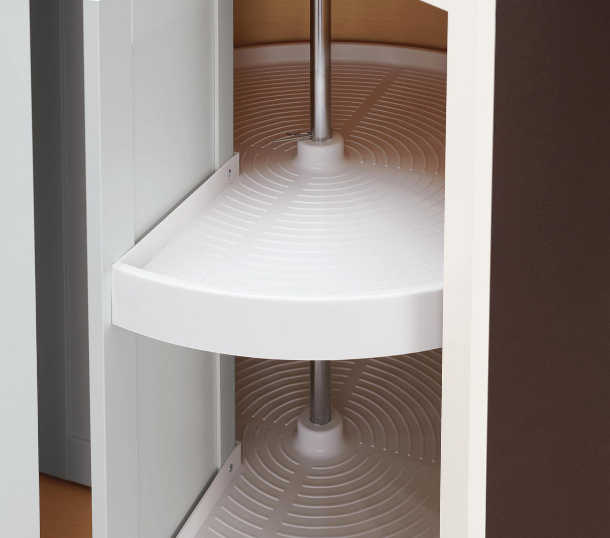Diamond NOW Arcadia 36-in W x 35-in H x 23.75-in D White Lazy Susan Corner Base Fully Assembled Cabinet (Recessed Panel Shaker Style)