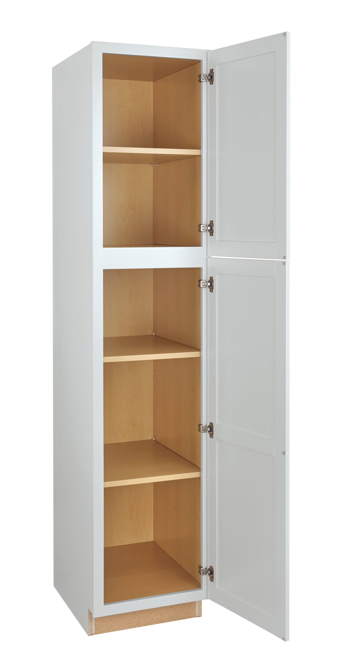 Diamond NOW Arcadia 18-in W x 84-in H x 23.75-in D White Pantry Fully Assembled Cabinet (Recessed Panel Shaker Door Style)