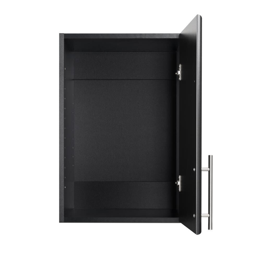 Prepac Elite 16-in W x 24-in H Wood Composite Black Wall-mount Utility Storage Cabinet
