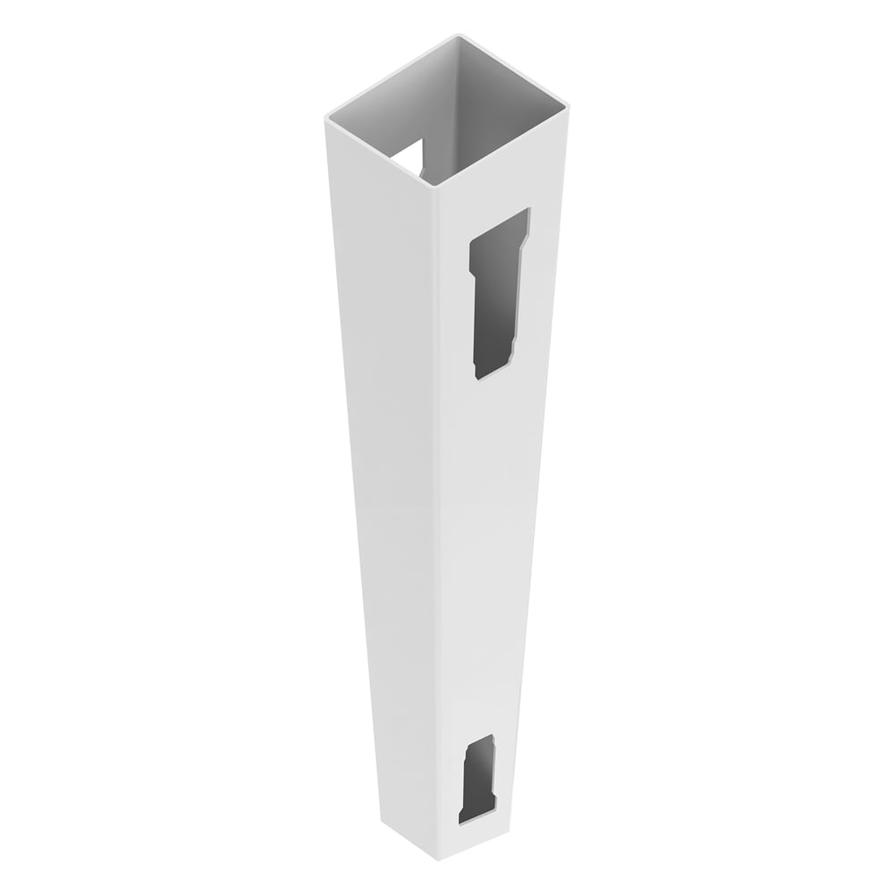 Freedom 7-ft H x 5-in W White Vinyl Line Fence Post (Assembled)