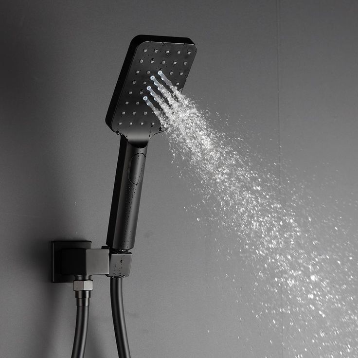 3-Spray with 2.5 GPM 10 in. 2 Functions Tub Wall Mount Dual Shower Heads in Spot in Matte Black (Valve Included)