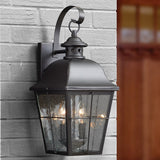Quoizel Millhouse 18-in H Mystic Black Candelabra Base (E-12) Outdoor Wall Light