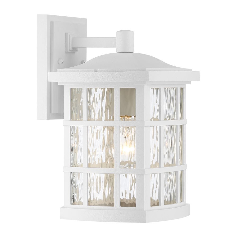 Quoizel Stonington 13-in H Fresco Medium Base (E-26) Outdoor Wall Light, Matte White