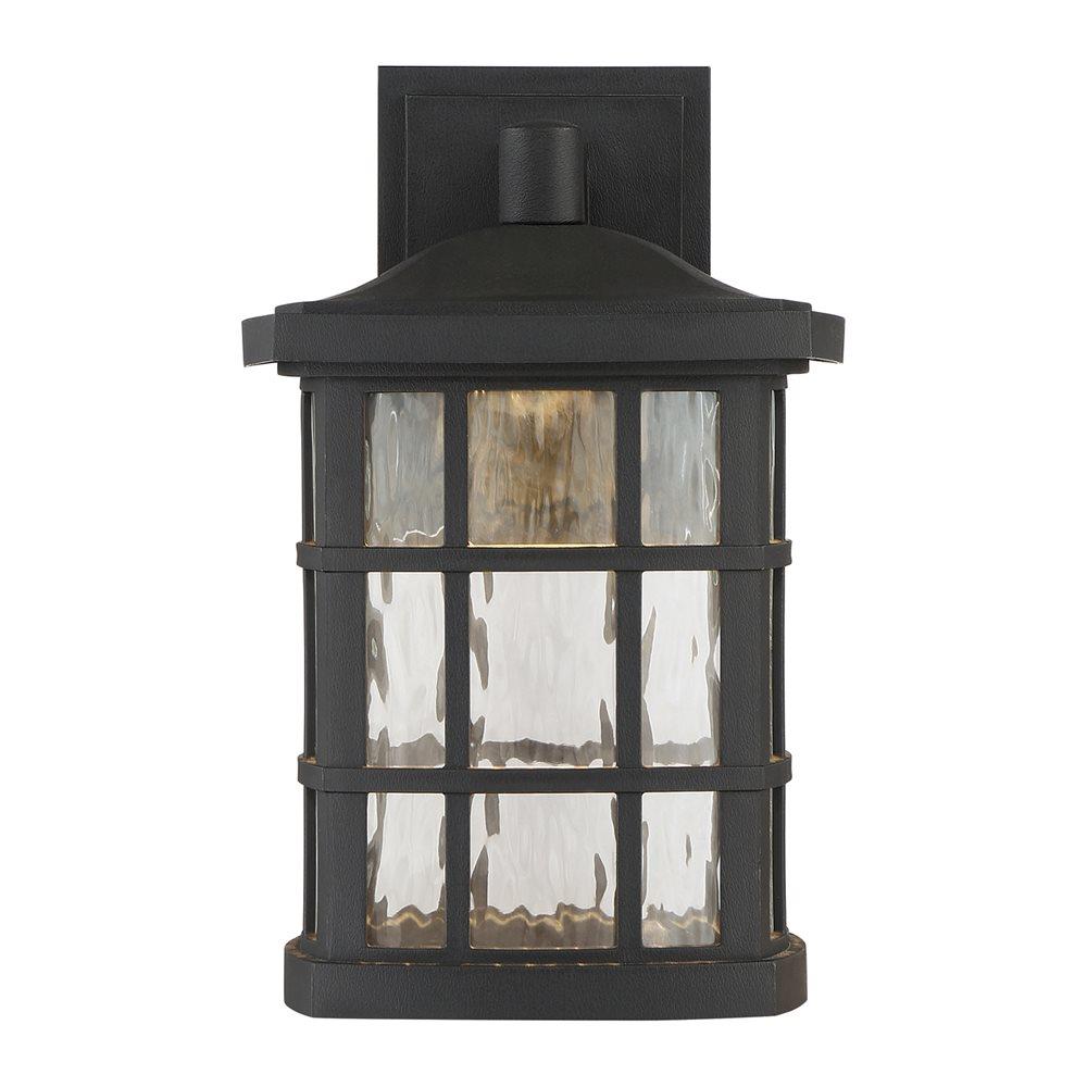 Quoizel Stonington 13-in H Mystic Black LED Outdoor Wall Light