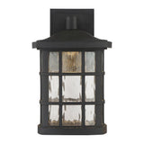 Quoizel Stonington 13-in H Mystic Black LED Outdoor Wall Light