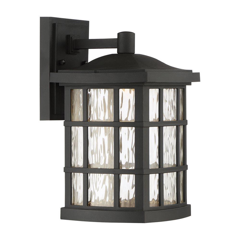 Quoizel Stonington 13-in H Mystic Black LED Outdoor Wall Light