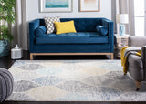 Safavieh Madison Westmont 7 x 7 Ivory/Blue Square Indoor Trellis Vintage Area Rug