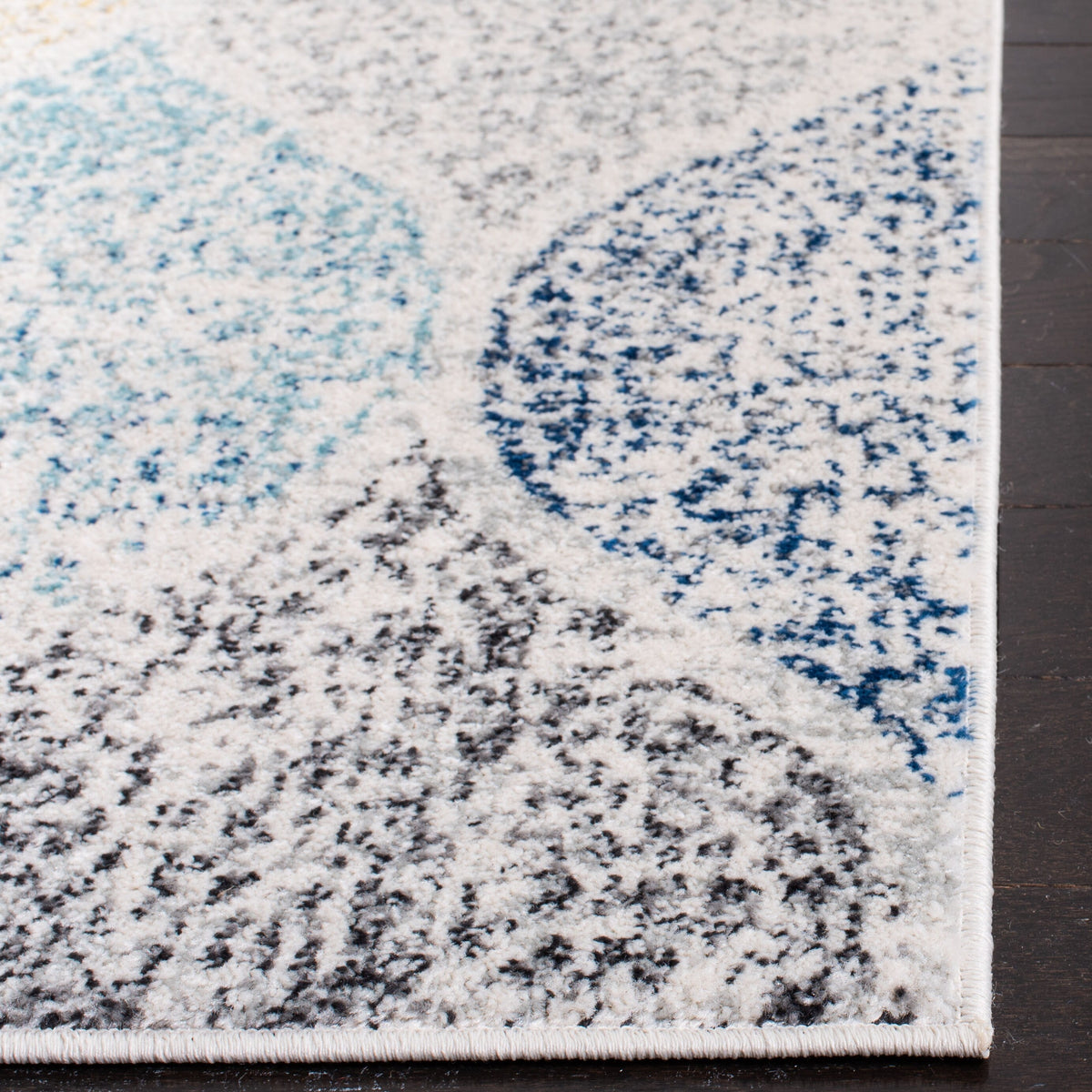 Safavieh Madison Westmont 7 x 7 Ivory/Blue Square Indoor Trellis Vintage Area Rug