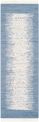 Safavieh Montauk Keeling 2 x 7 Ivory/Dark Blue Indoor Coastal Handcrafted Runner Rug