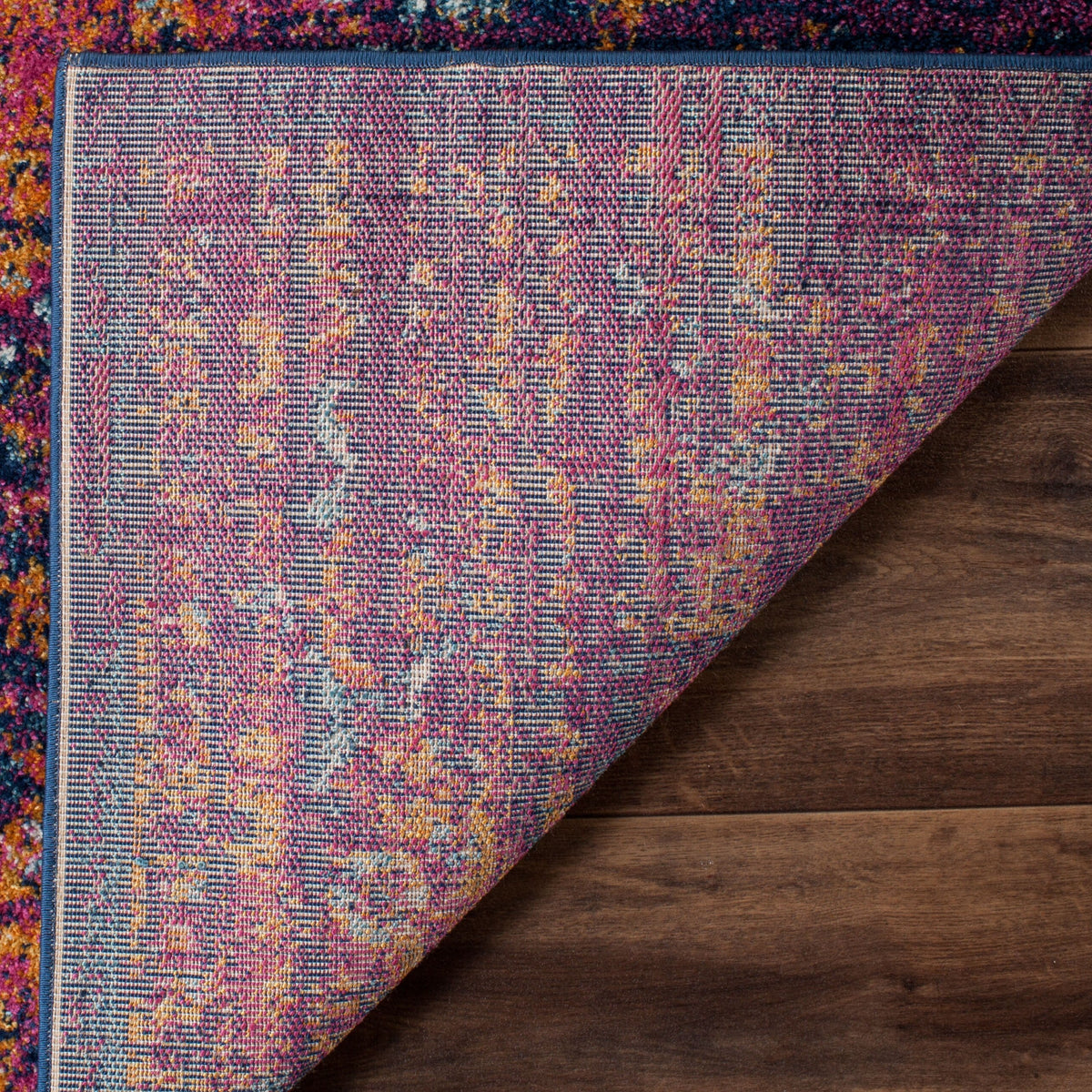 Safavieh Evoke Livia 2 x 9 Blue/Fuchsia Indoor Distressed/Overdyed Vintage Runner