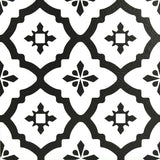 FloorPops Black 12-in x 12-in Water Resistant Peel and Stick Vinyl Tile Flooring, 20-sq ft Carton