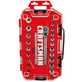 CRAFTSMAN 22-Piece 72-Teeth 3/8-in Drive Quick-Release Ratchet Set