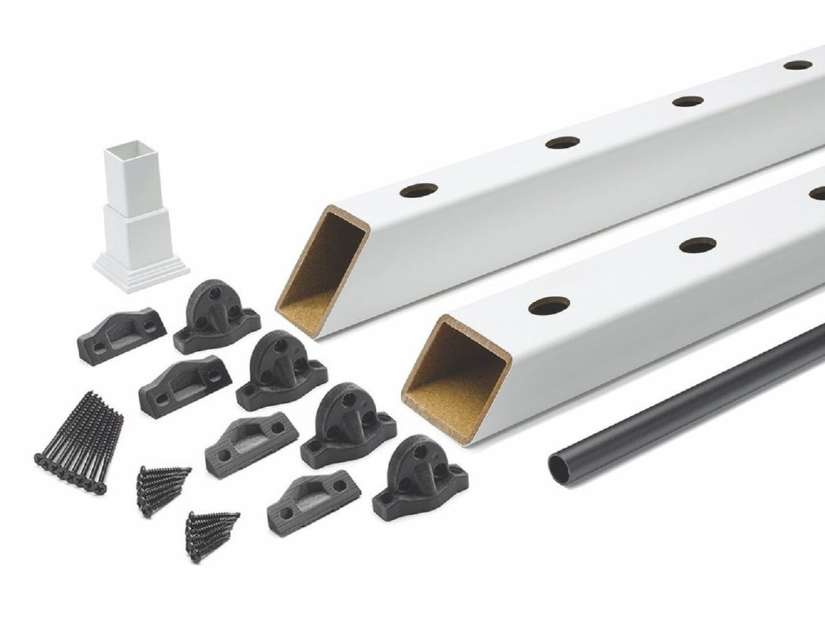 Trex Select 8-ft x 42-in Classic White Composite Deck Stair Rail Kit