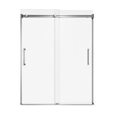 Coronado Acrylx 60 in. x 30 in. Single Threshold Right Drain Shower Kit in White with Bench with Door in Chrome
