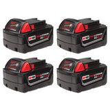 M18 18-Volt Lithium-Ion XC Extended Capacity Battery Pack 6.0Ah (4-Pack) - Super Arbor