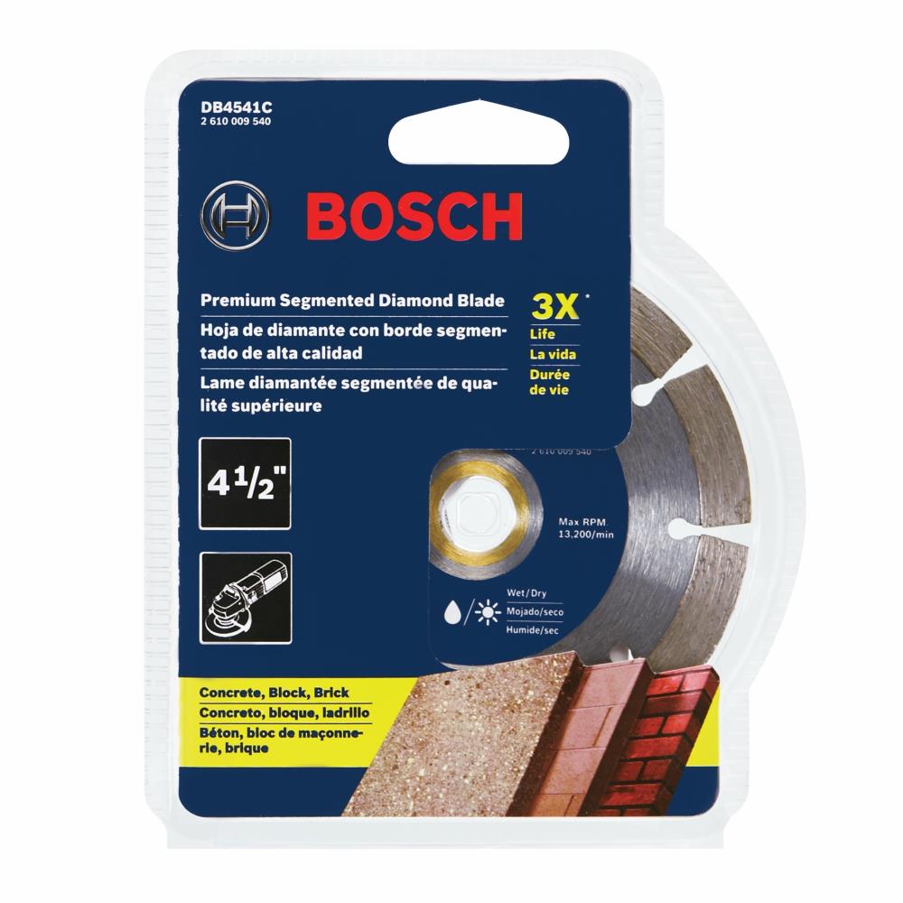Bosch 4-1/2-in Wet/Dry Segmented Diamond Saw Blade, DB4541C