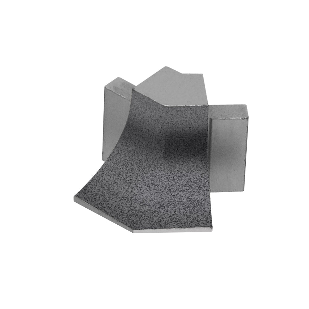 Schluter Systems Dilex-AHKA 0.563-in W x 1-in L Stone Grey Textured Aluminum Outside Corner Tile Edge Trim