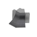 Schluter Systems Dilex-AHKA 0.563-in W x 1-in L Stone Grey Textured Aluminum Outside Corner Tile Edge Trim
