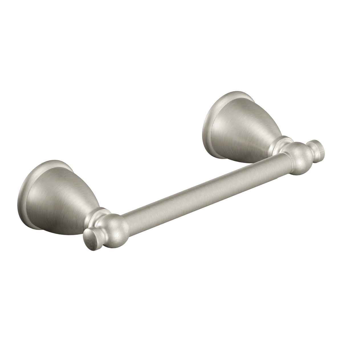 Moen Caldwell 3-Piece Decorative Bathroom Hardware Set, Brushed Nickel – 18-in Towel Bar, Pivoting Toilet Paper Holder, 6.8-in Towel Ring