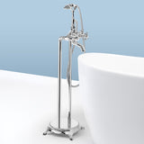 AKDY 40-in Chrome 3-Handle Freestanding Bathtub Faucet with Hand Shower
