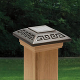Deckorators 4-in x 4-in 5-Lumen 1-Watt Black Solar LED Outdoor Post Cap Light (4000 K)