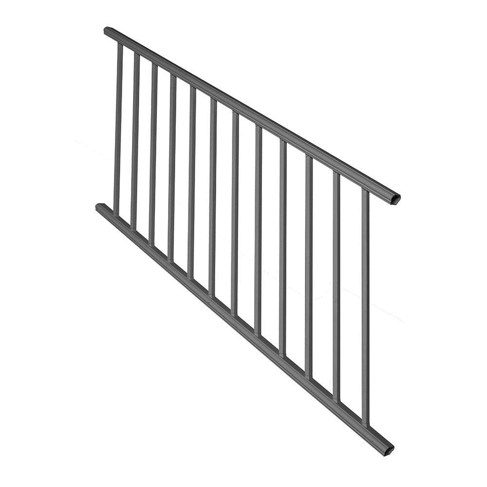 Deckorators Classic aluminum Matte Black Aluminum Deck Stair Rail Kit