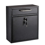 Medium Ultimate Black Wall Mounted Mail Box - Super Arbor