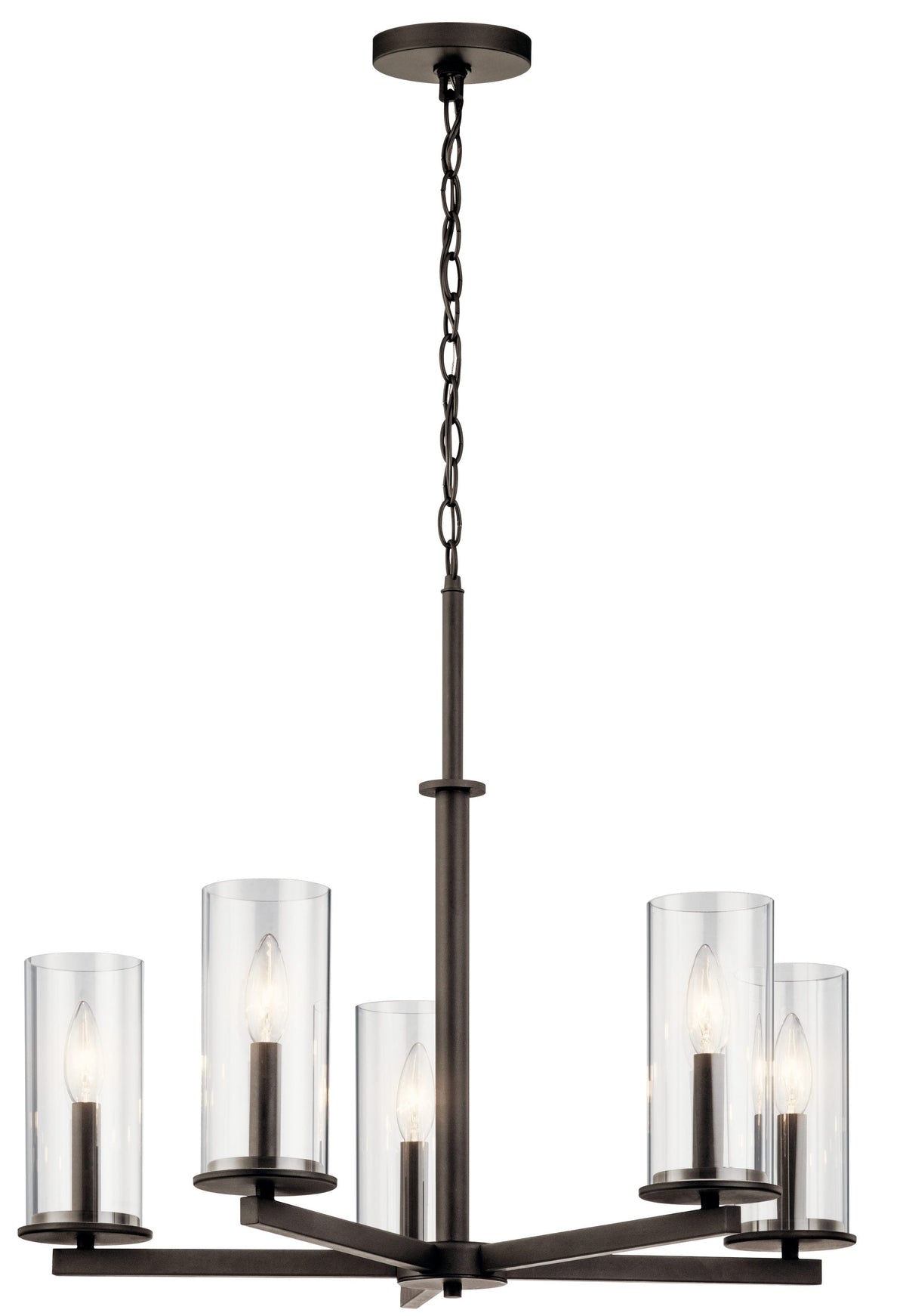 Kichler Crosby 5-Light Bronze Transitional Chandelier