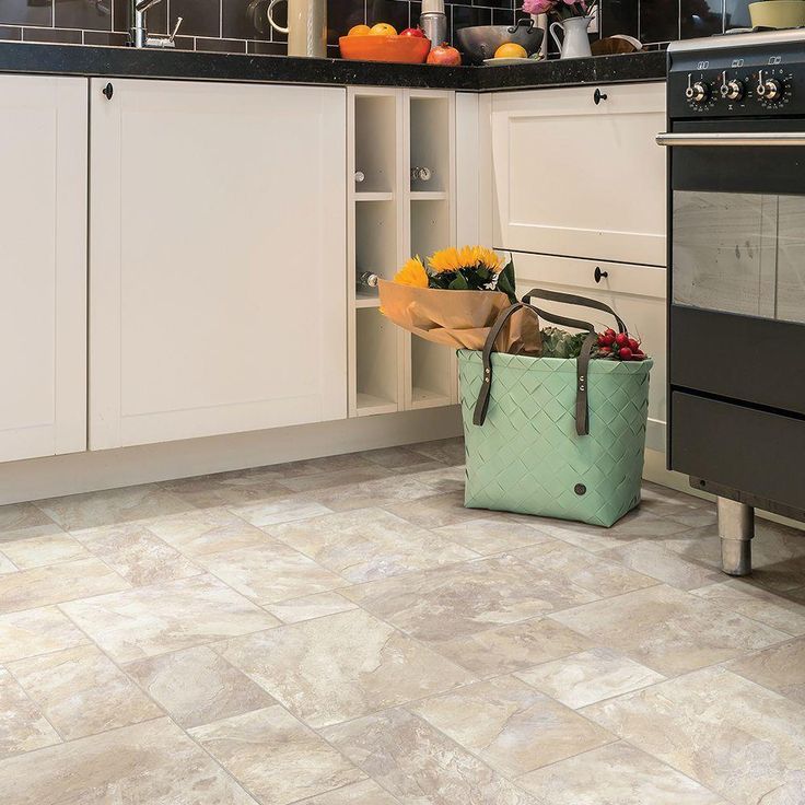 TrafficMASTER Modular Natural Slate Vinyl Sheet, Sold by 12 ft. Wide x Custom Length