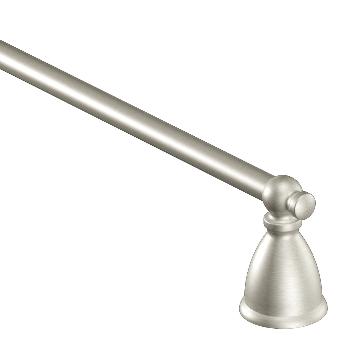 Moen Caldwell 3-Piece Decorative Bathroom Hardware Set, Brushed Nickel - 18-in Towel Bar, Pivoting Toilet Paper Holder, Towel Ring
