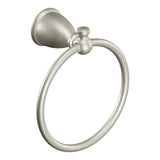 Moen Caldwell 3-Piece Decorative Bathroom Hardware Set, Brushed Nickel - 18-in Towel Bar, Pivoting Toilet Paper Holder, Towel Ring