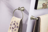 Moen Caldwell 3-Piece Decorative Bathroom Hardware Set, Brushed Nickel - 18-in Towel Bar, Pivoting Toilet Paper Holder, Towel Ring