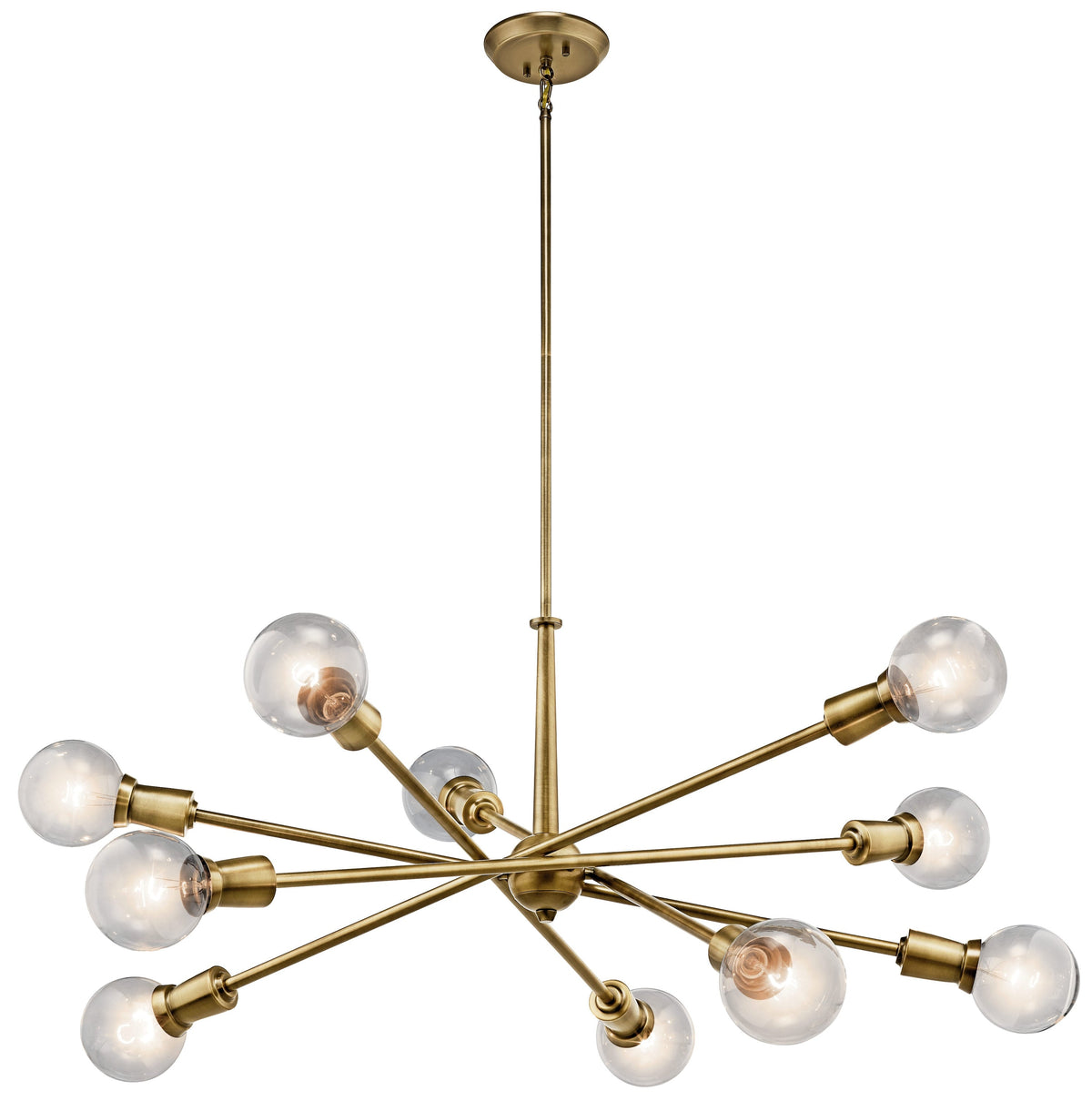 Kichler Armstrong 10-Light Mid-century Chandelier