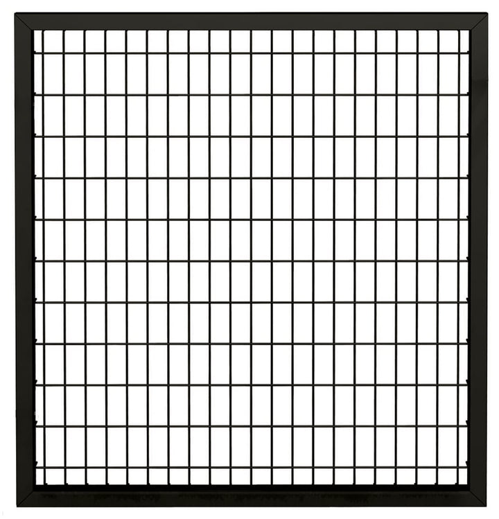 Ironcraft Euro Black Powder-coated Steel Flat-top Decorative Fence Gate