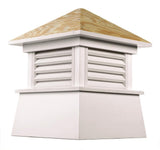 Good Directions Newtown 26-in x 32-in White Vinyl Cupola with Wood Roof