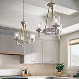 Kichler Minnow 3-Light Distressed White Coastal Chandelier