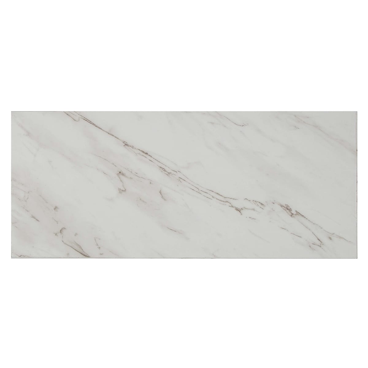 Style Selections Grecian Marble 12-in x 24-in Groutable Water-Resistant Peel-and-Stick Luxury Vinyl Tile Flooring, 2-sq ft Piece