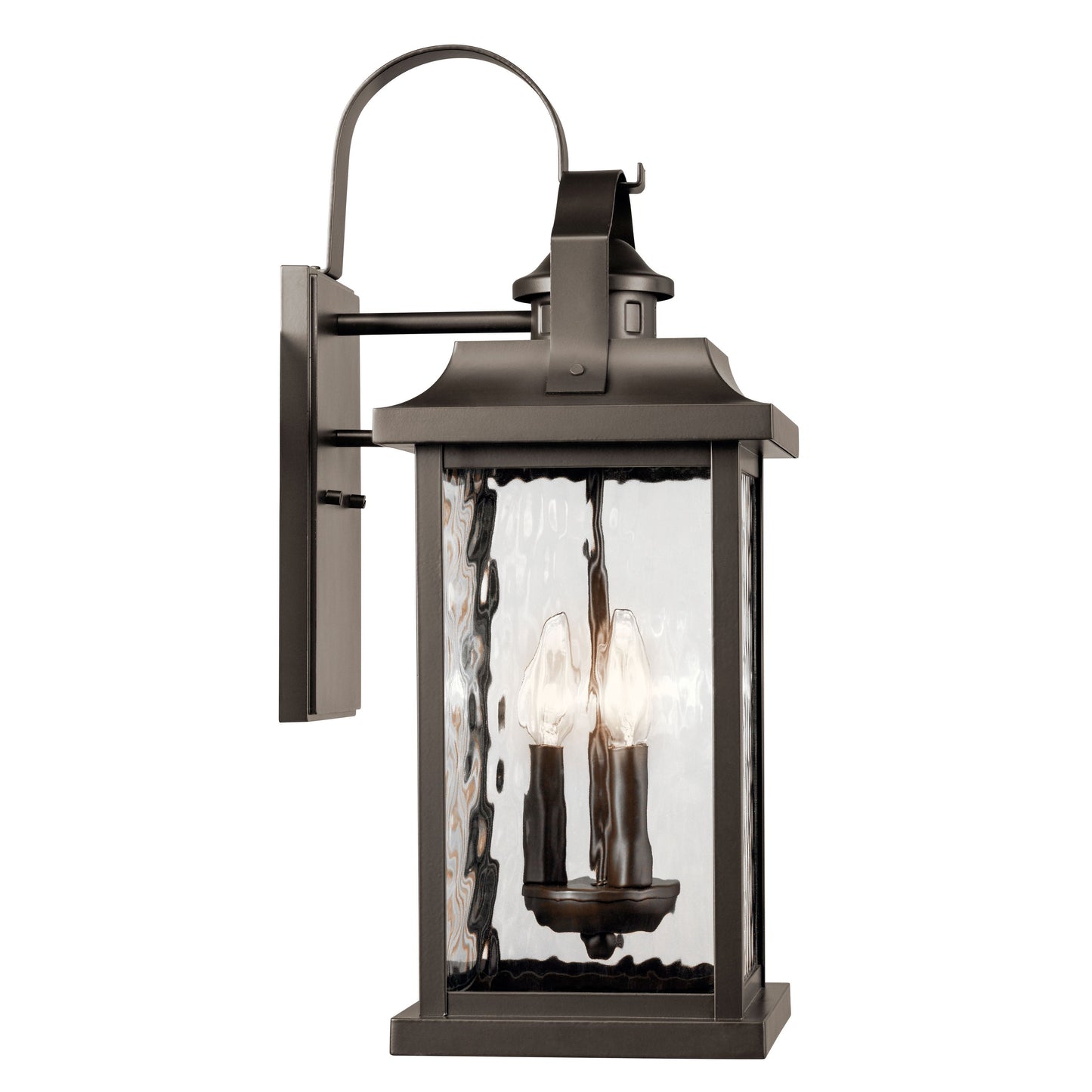 Kichler Linford 22.25-in H Olde Bronze Candelabra Base (E-12) Outdoor Wall Light