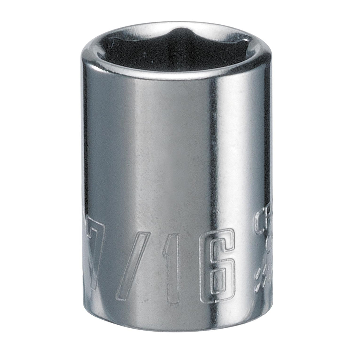 Craftsman 7/16 in. SAE 6 Point Shallow Socket - 1/4 in. Drive