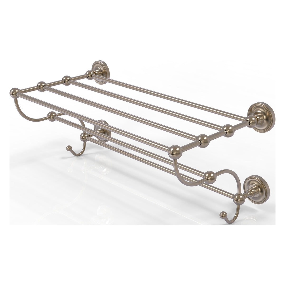 Allied Brass Prestige Regal Collection 36-in Train Rack Towel Shelf in Antique Pewter