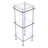 Allied Brass Three Tier Etagere with 14-in x 14-in Shelves in Polished Chrome