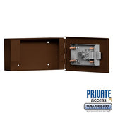 Bronze Recessed Mounted Key Keeper with Commercial Lock