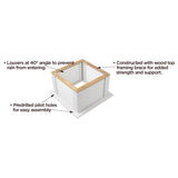 Good Directions Coventry Vinyl Cupola with Black Aluminum Pagoda Roof, 36 in. x 49 in.