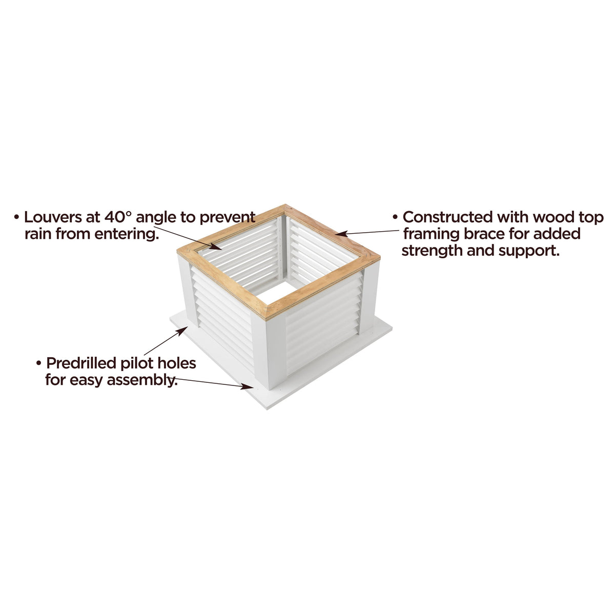 Good Directions Coventry Cupola with Copper Eagle Weathervane, 26-in x 32-in, White Vinyl with Copper Roof