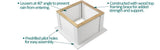 Good Directions Newtown 26-in x 32-in White Vinyl Cupola with Wood Roof